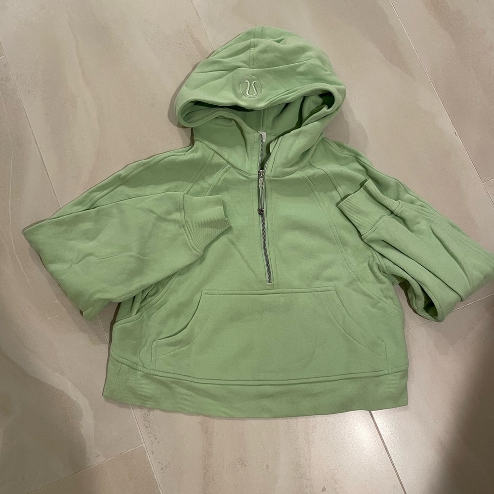 lululemon athletica Mint Green Half-Zip Hoodie